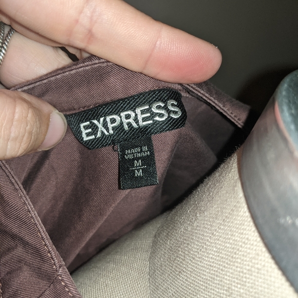 Express lace up front shirt - Picture 3 of 4